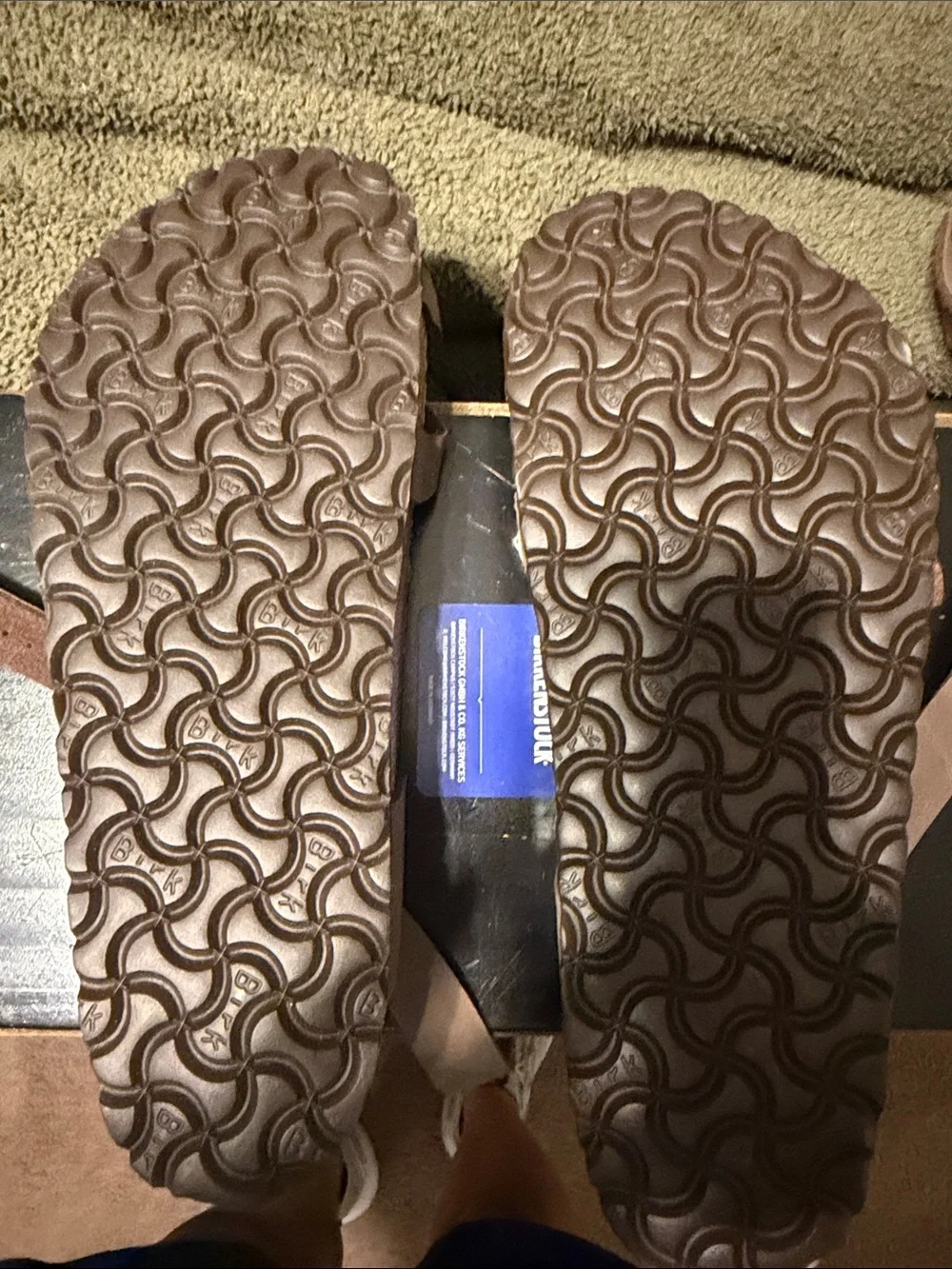 Birkenstock Women's Taupe Strappy Suede Sandals